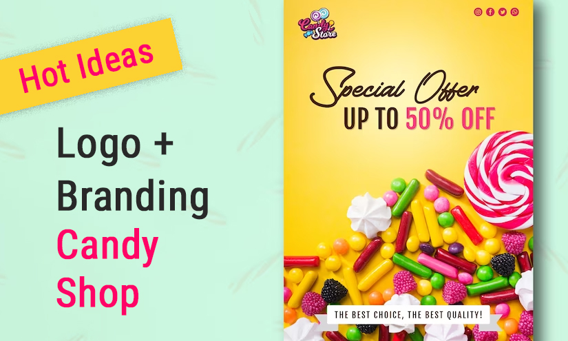 Candy Shop Logo and Branding Ideas