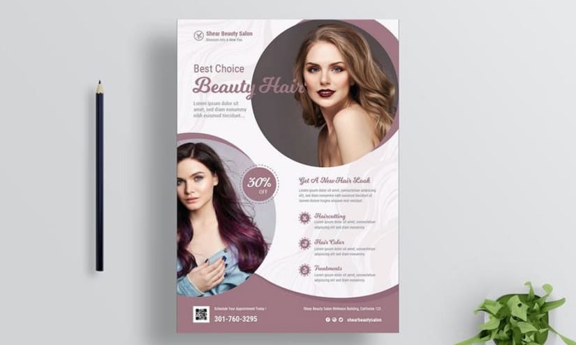 Beauty Salon Poster Design Ideas