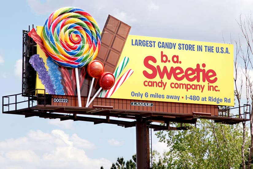 Candy Shop Billboard Design Ideas