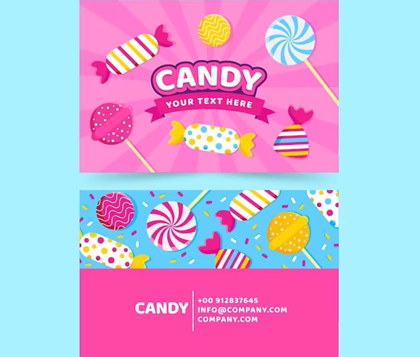 Candy Shop Stationary Design Ideas