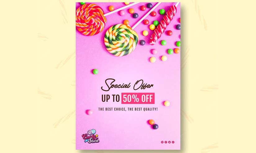 Candy Shop Flyer Design Ideas