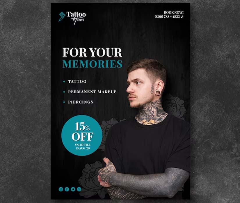 Tattoo Shop Flyer Design Ideas