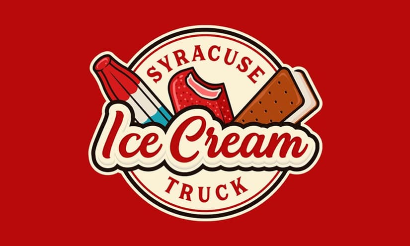 Ice-cream Truck Logo Design Ideas