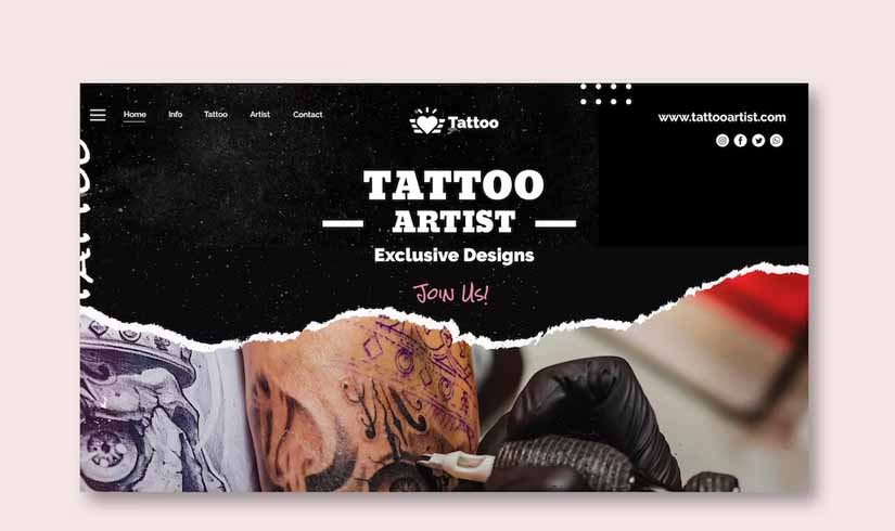 Tattoo Shop Service List Design Ideas