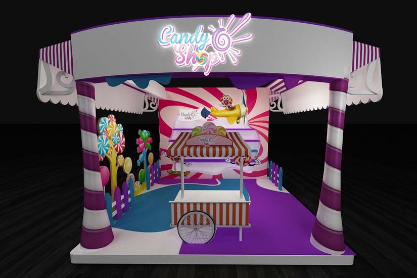 Candy Shop Tradebooth Design Ideas