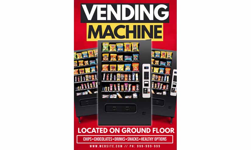 Vending Machine Business Poster Design Ideas