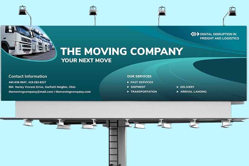 Home Mover Business Billboard Design Ideas