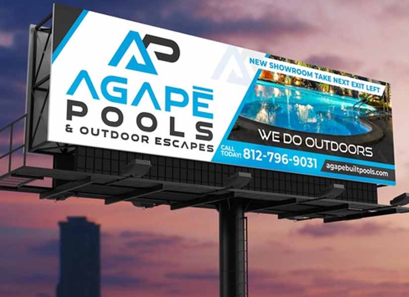 Pool Maintenance Business Billboard Design Ideas