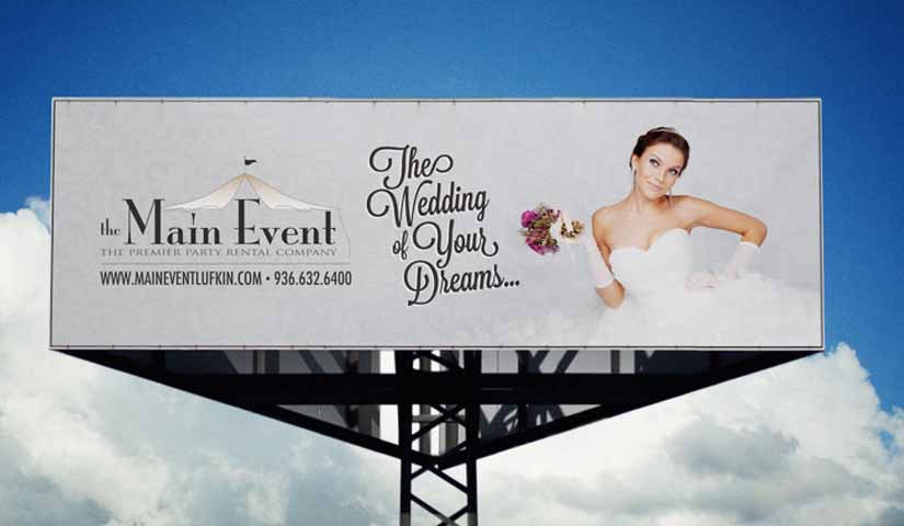 Wedding & Event Planning Billboard Design Ideas
