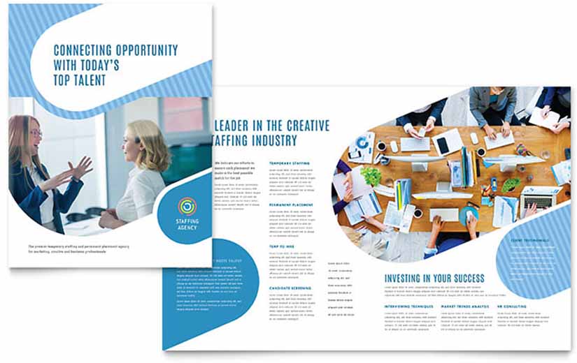 Staffing Agency Brochure Design Ideas