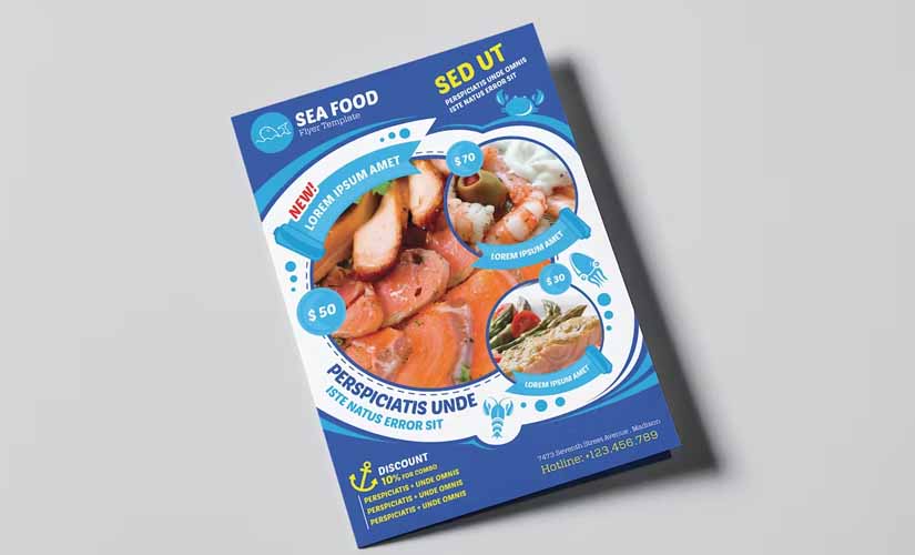 Sea Food Business Brochure Design Ideas