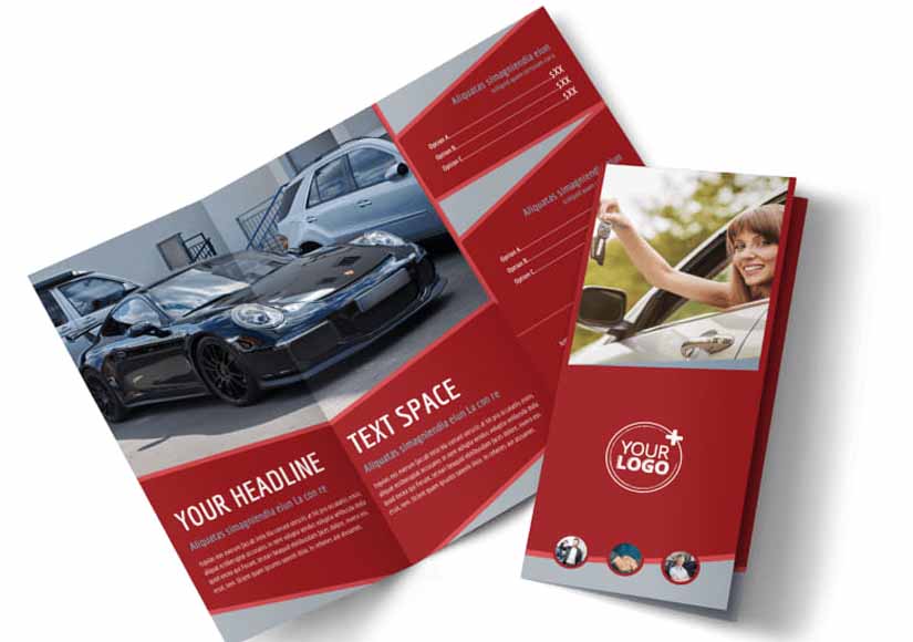 Old Car & Bike Dealership Business Brochure Design Ideas