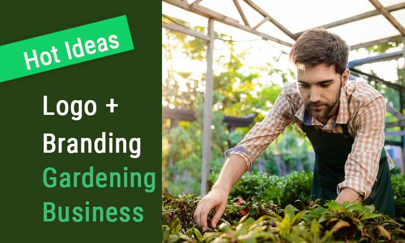 Gardening Business logo, Branding & Digital Marketing Ideas