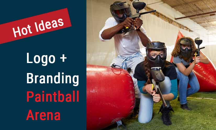 Paintball Arena Business Logo, Branding & Digital Marketing Ideas