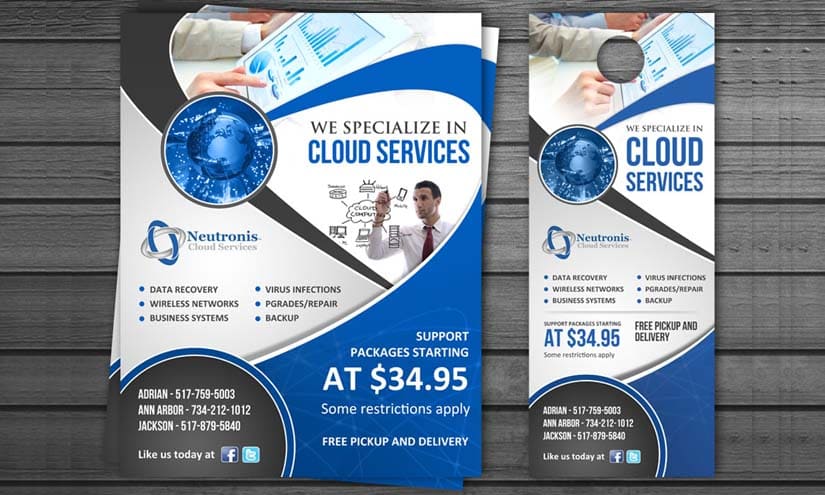Data Recovery Business Poster Design Ideas