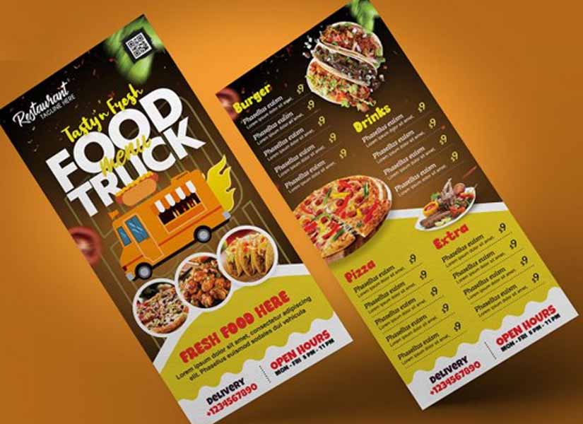 Food Truck Business Brochure Design Ideas
