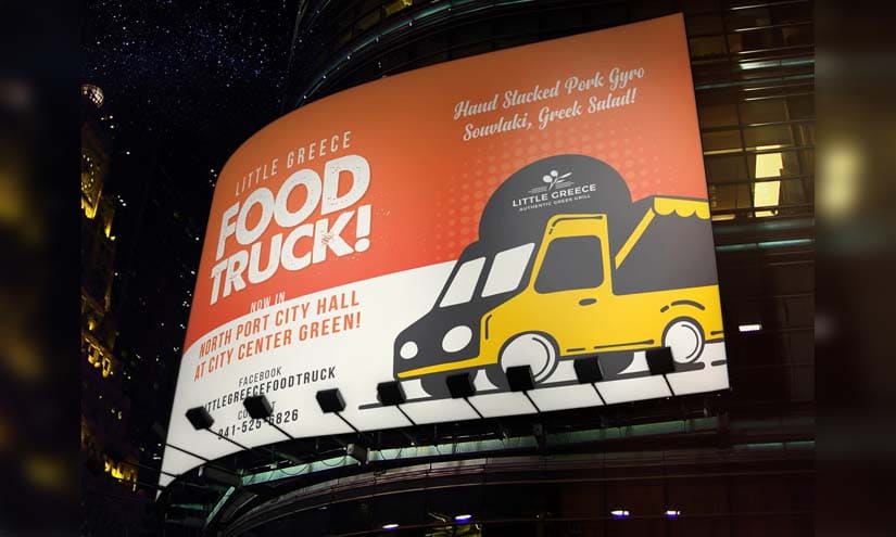 Food Truck Business Billboard Design Ideas
