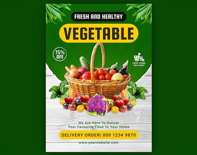 Fruit & Vegetable Business Flyer Design Ideas