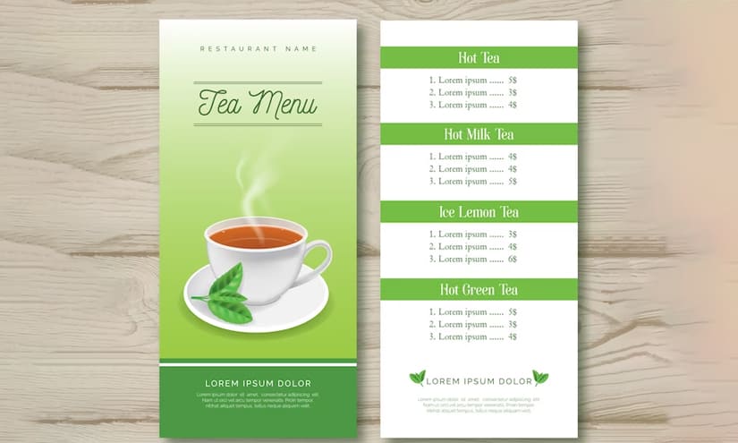 Herbal Tea Service List Design Ideas