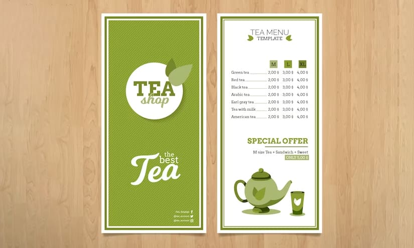 Herbal Tea Service List Design Ideas