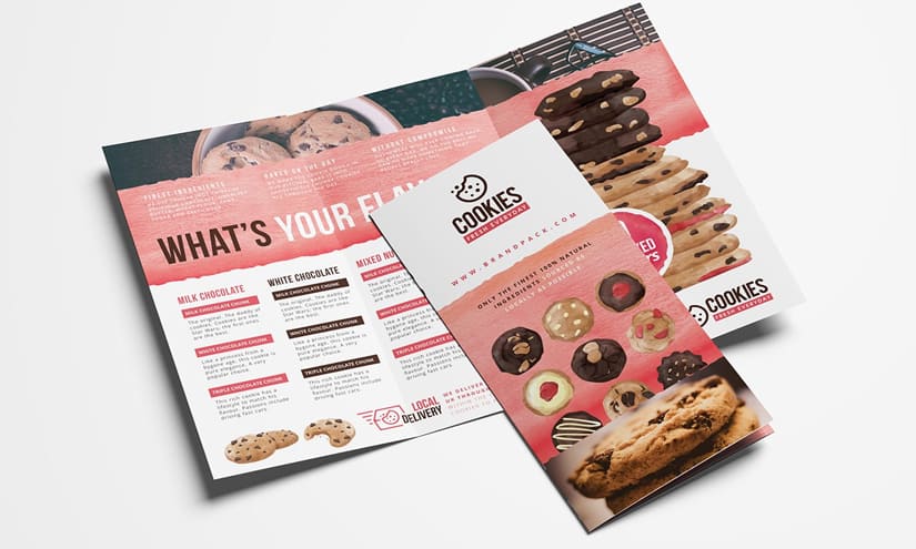 Homemade Snacks & Cookies Service List Design Ideas