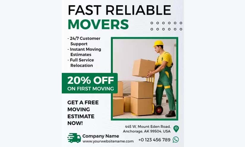 Home Mover Business Poster Design Ideas