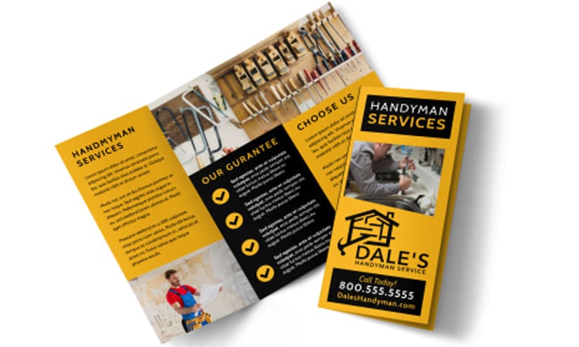 Handyman Services Business Brochure design Ideas