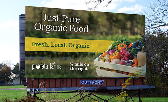 Organic Farm Billboard Design Ideas