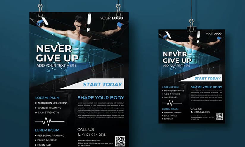 Personal Trainer Poster Design Ideas