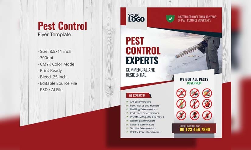 Pest Control Flyer Design Ideas