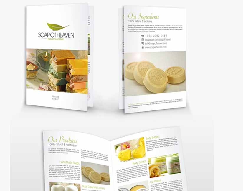 Natural Soap Business Brochure Design Ideas