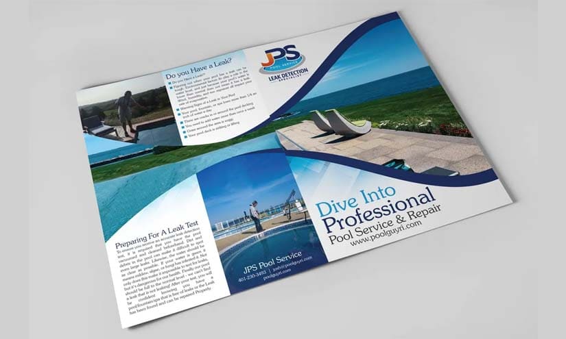 Pool Maintenance Business Brochure Design Ideas