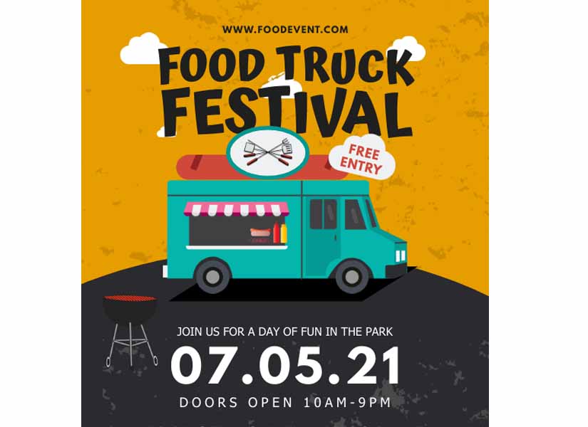 Food Truck Business Poster Design Ideas