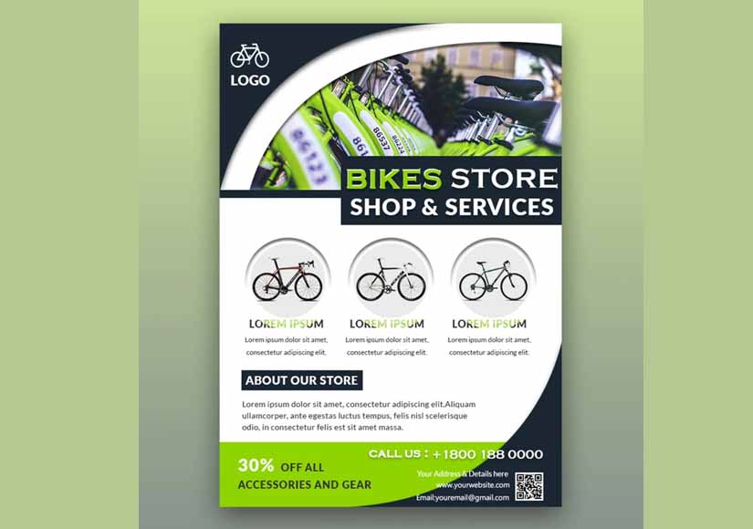 Old Car & Bike Dealership Business Flyer Design Ideas