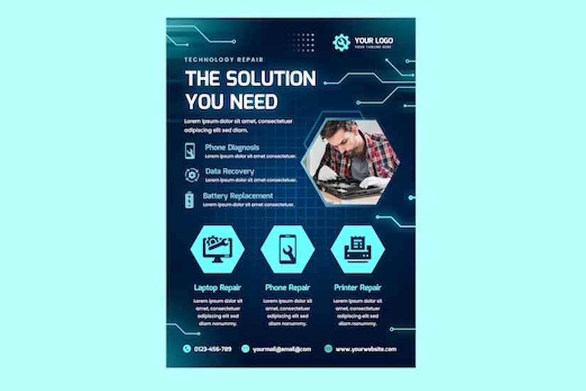 Data Recovery Business Flyer Design Ideas