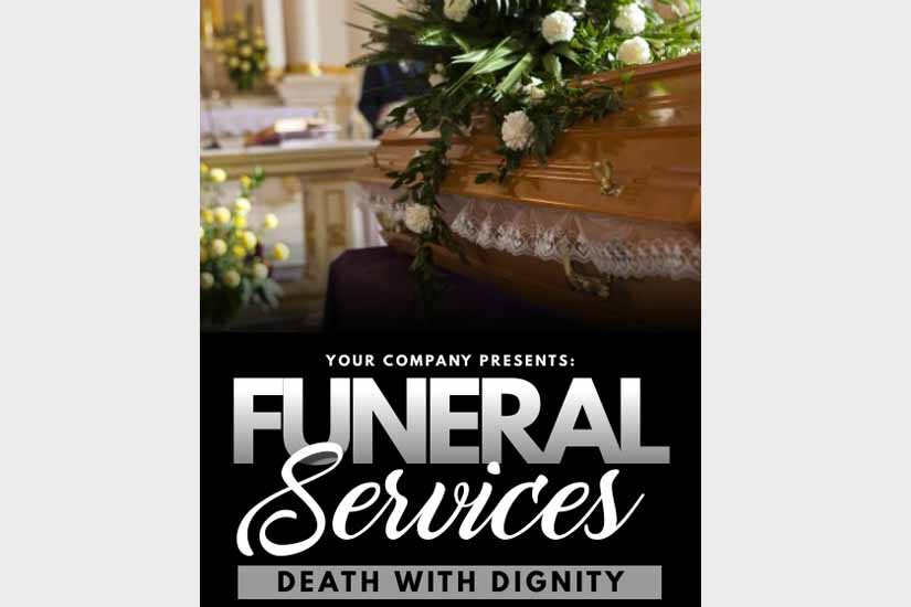 Funeral Management Poster Design Ideas