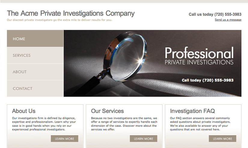 Private Investigation Agency Digital Marketing Ideas