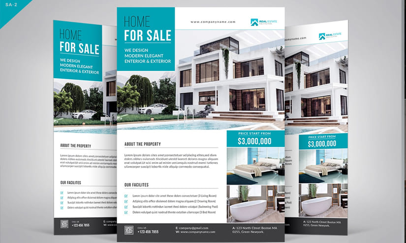 Real Estate Agent Business Flyer Design Ideas