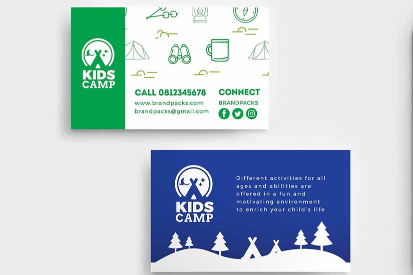 Kids Camp Business Stationary Design Ideas