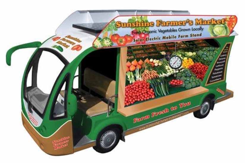 Fruit & Vegetable Business Vehicle Sticker Design Ideas