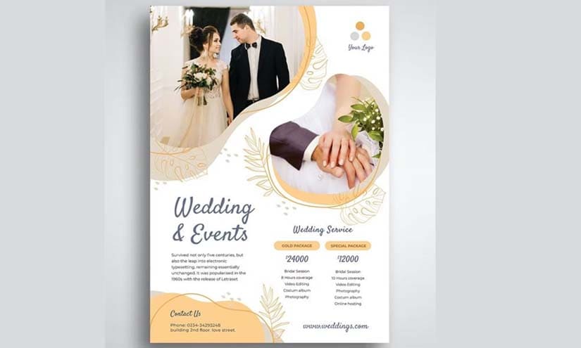 Wedding & event Planning Flyer Design Ideas