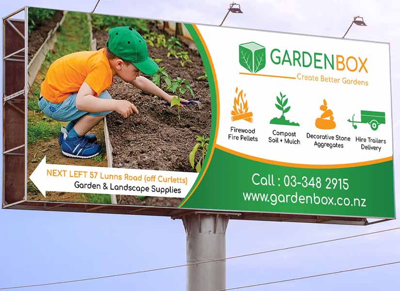 Gardening Business Billboard Design Ideas