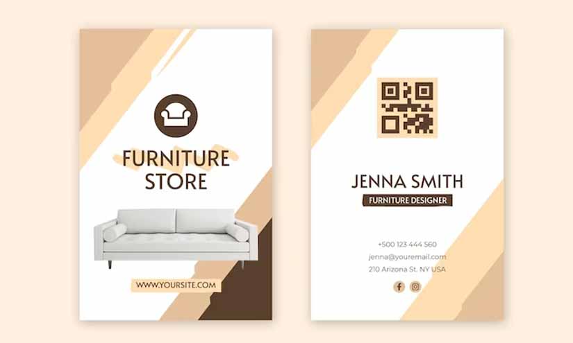 Custom Furniture Business Stationary Design Ideas