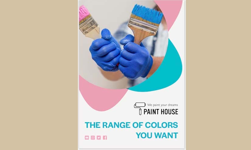 House painting & Whitewash Branding Mockup