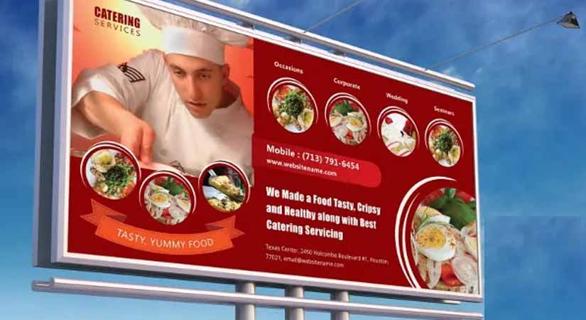 Celebrity Chef Business Billboard Design ideas
