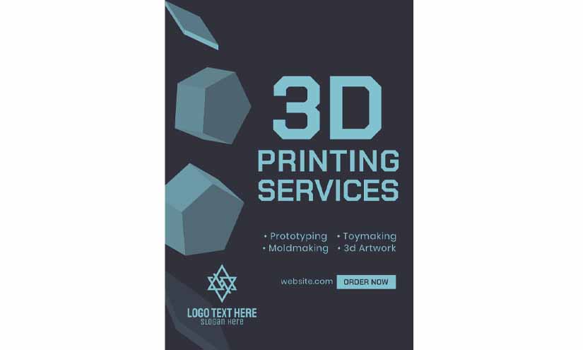 3D Printing Business Poster Design Ideas