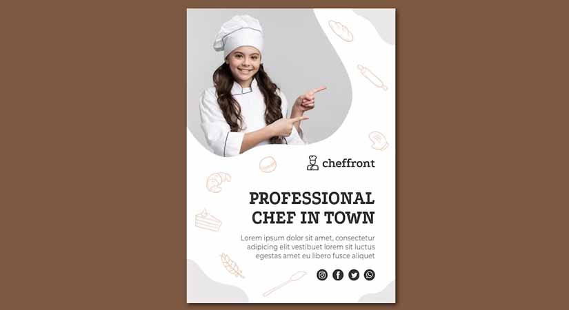 Celebrity Chef Business Poster Design Ideas