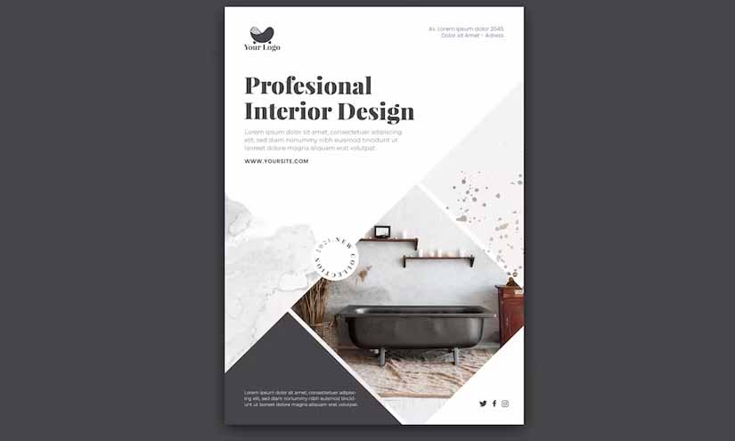 Interior Design Consultant Business Poster Design Ideas