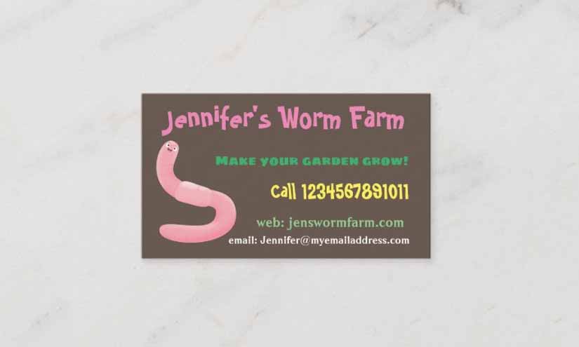 Earth Worm Farming Business Stationary Design Ideas