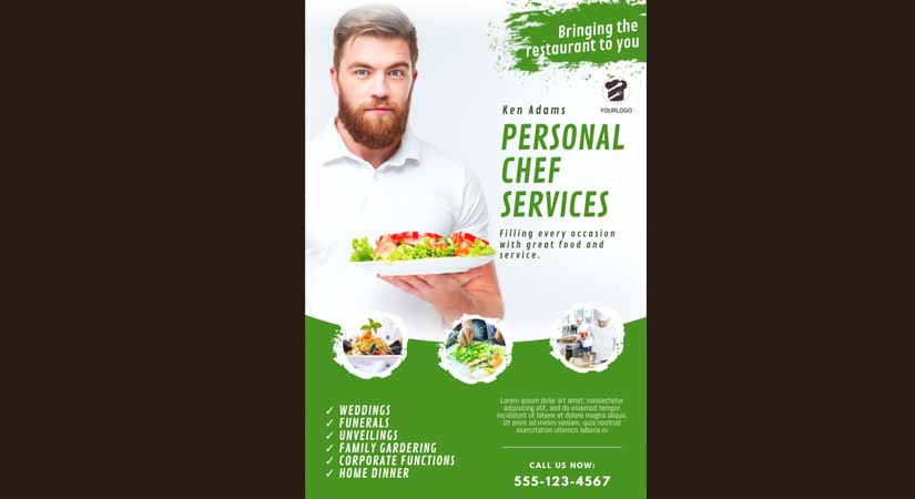 Celebrity Chef Business Service List Design Ideas